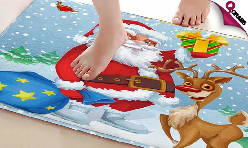 Christmas-Themed Floor Mat!